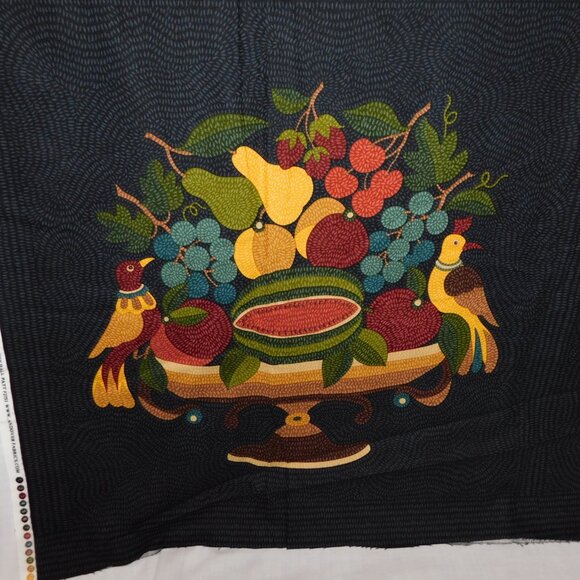 2004 Andover Fabrics Folk Art Kathy Hall Pratt Home Sweet Home 2 44" x 93" Panel - Picture 4 of 8